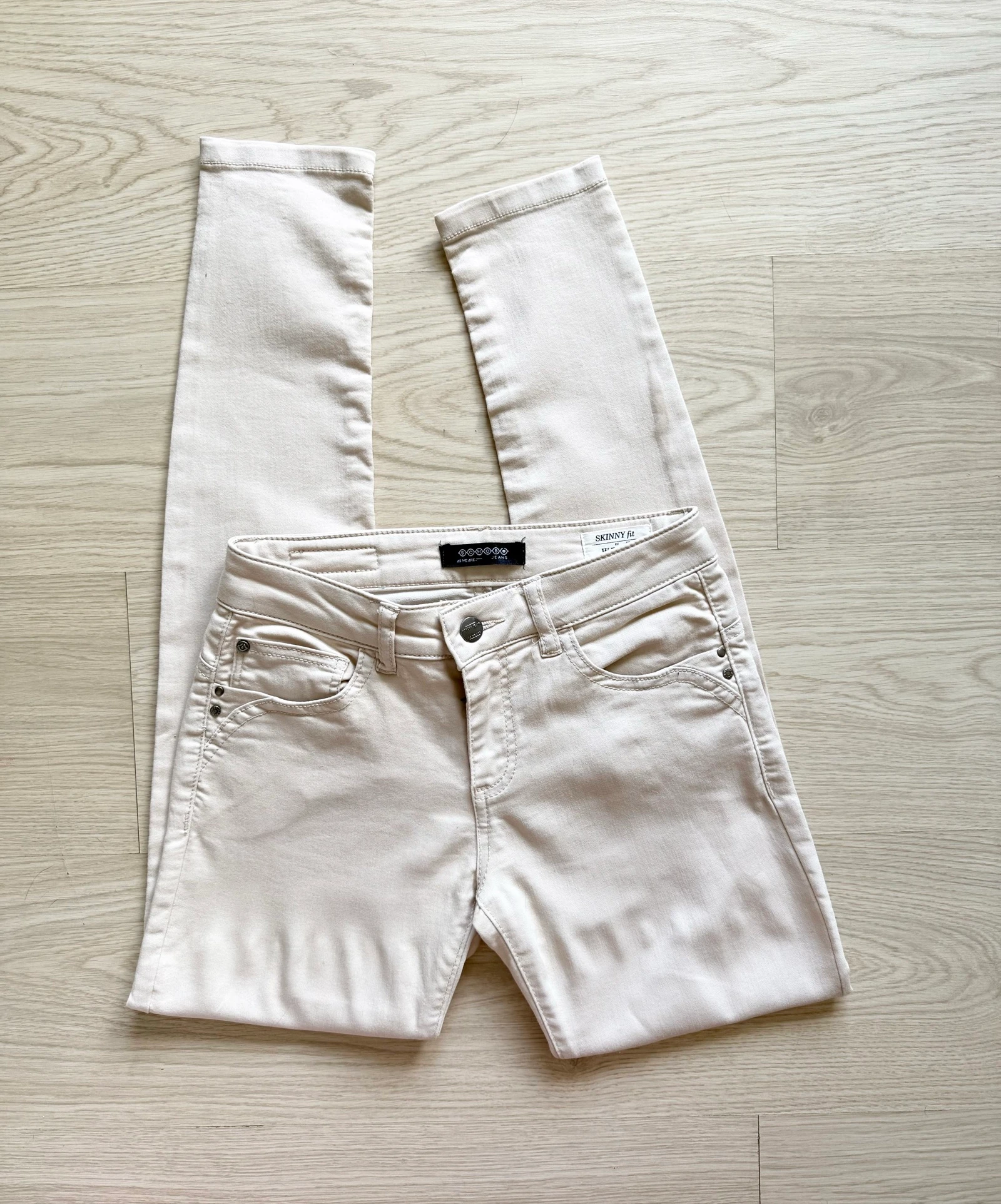 Calça slim skinny bege Bonobo tamanho 34 XS – photo 6